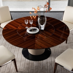 Dining room modern luxury design round marble dining table