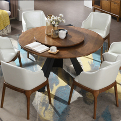 Dining Room Furniture Metal Modern Large Round Dining Table