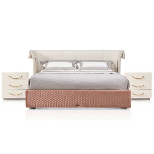 Full Bed Frame Pink Double Bed