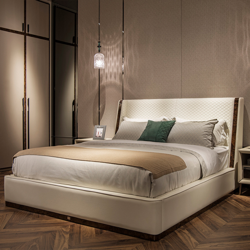 Leather King Size Deluxe Design Bed