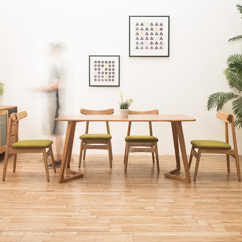 Thiết kế đơn giản đồng quê Phòng ăn Không gian nhỏ Bộ bàn ăn sáng