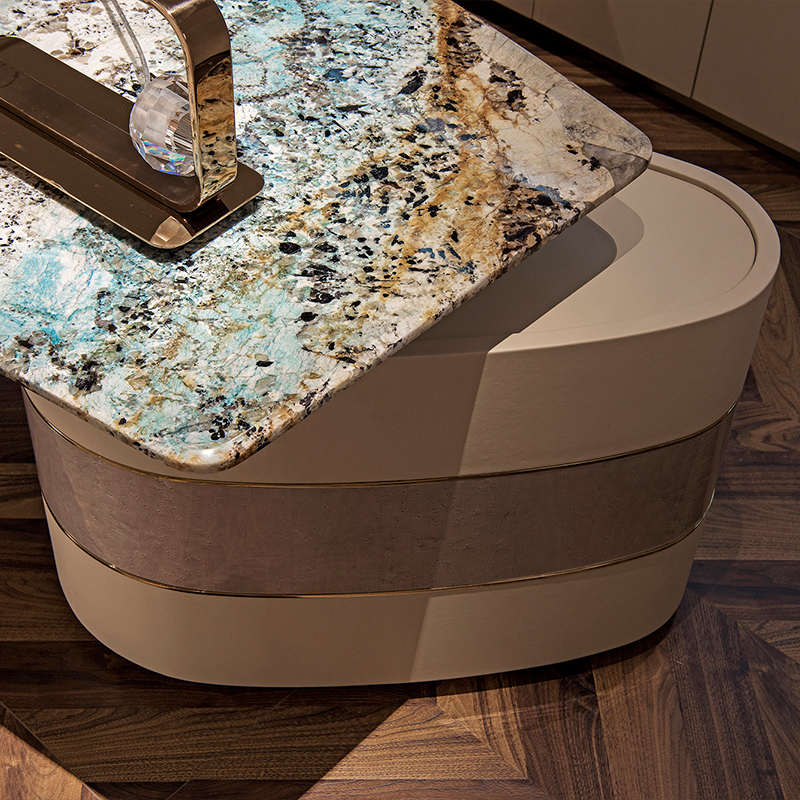 2021 New Marble Top High Gloss Home Office Table