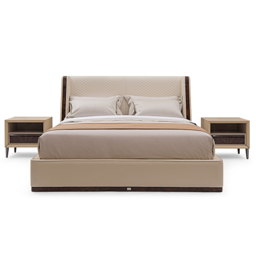 Leather King Size Deluxe Design Bed