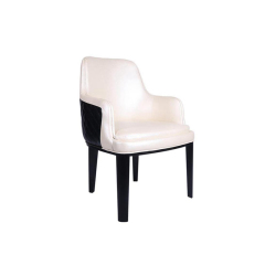 Wood Leg Design Modern Fabric Or Leather Dining Chair