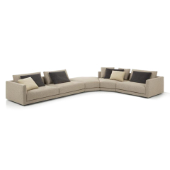 Italian minimalist living room luxury fabric sofa