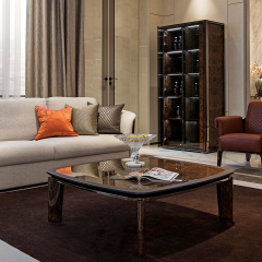 Living Room Square Italian High Gloss Modern Coffee Table