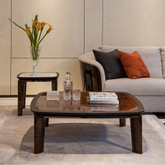 Living Room Square Italian High Gloss Modern Coffee Table