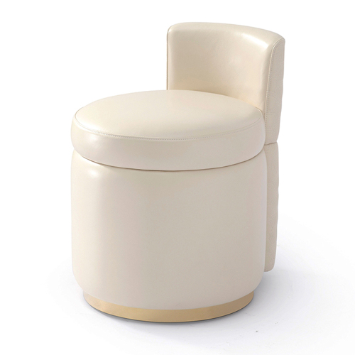 Modern White Leather Dresser Dressing Chair
