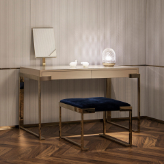 Metal Frame Elegant Design Dressing Table With Mirror