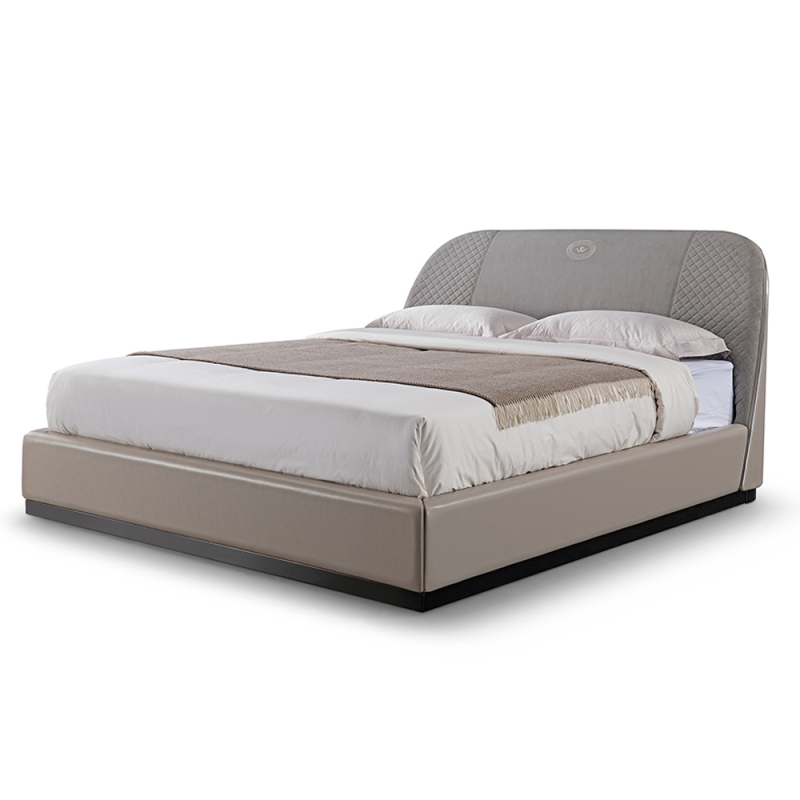 Bedroom Simple Leather Modern Design King Bed