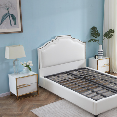Modern Design Metal Bedroom Nightstand - Contemporary Bedroom Accent