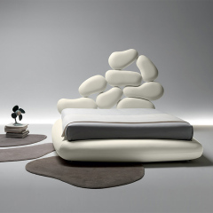 Latest Modern Design Bedroom Furniture Stones Soft Best Bed