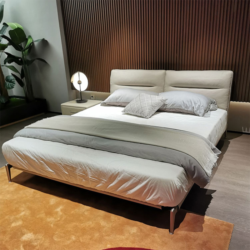 Simple style design home fabric bed modern bedroom bed