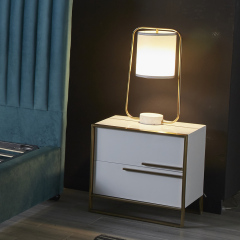 Modern Design Metal Bedroom Nightstand