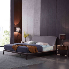 European-Inspired Fabric Bed for Modern Bedrooms