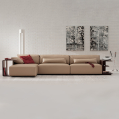 New Italian Design Living Room Furniture L Shape Modern Sofa