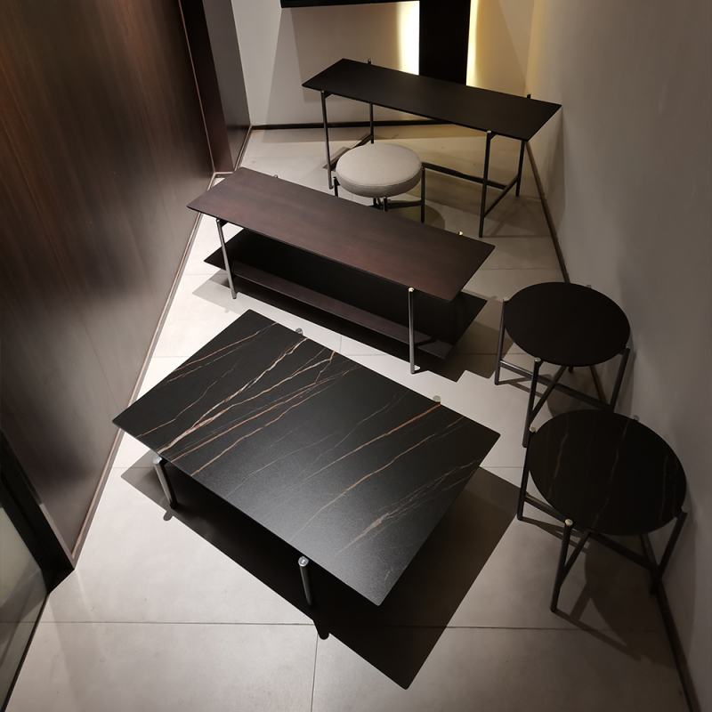 Modern Minimalist Marble Square Side Table