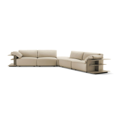 New Italian Design Living Room Furniture L Shape Modern Sofa