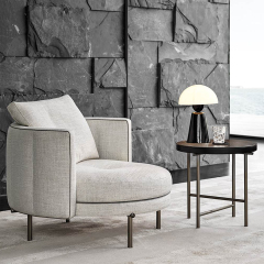 Light Luxury Italian Simple Modern Round Side Table Coffee Table