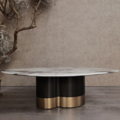 Italian minimalist marble dining table family modern dining table