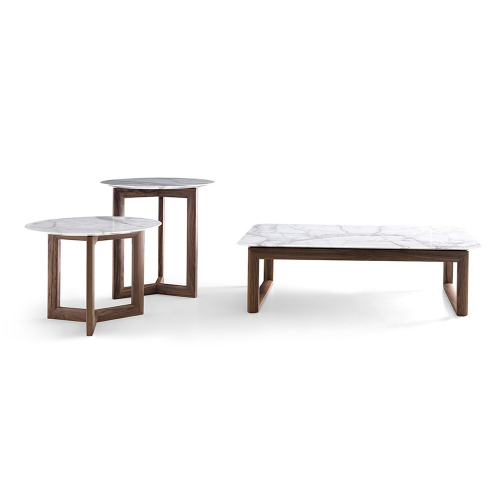 Nordic modern coffee table marble ash wood coffee table