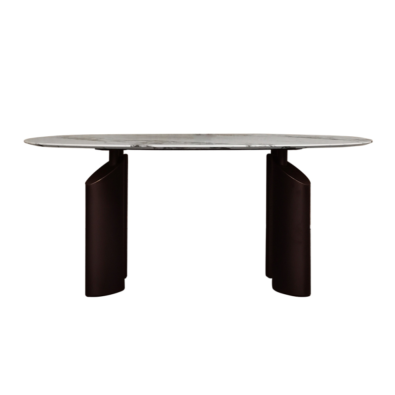 Creative Design Dining Table Stainless Steel Legs Modern Marble Dining Table