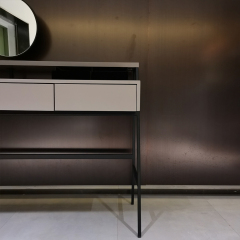 MDF lacquer in matte grey dressing table