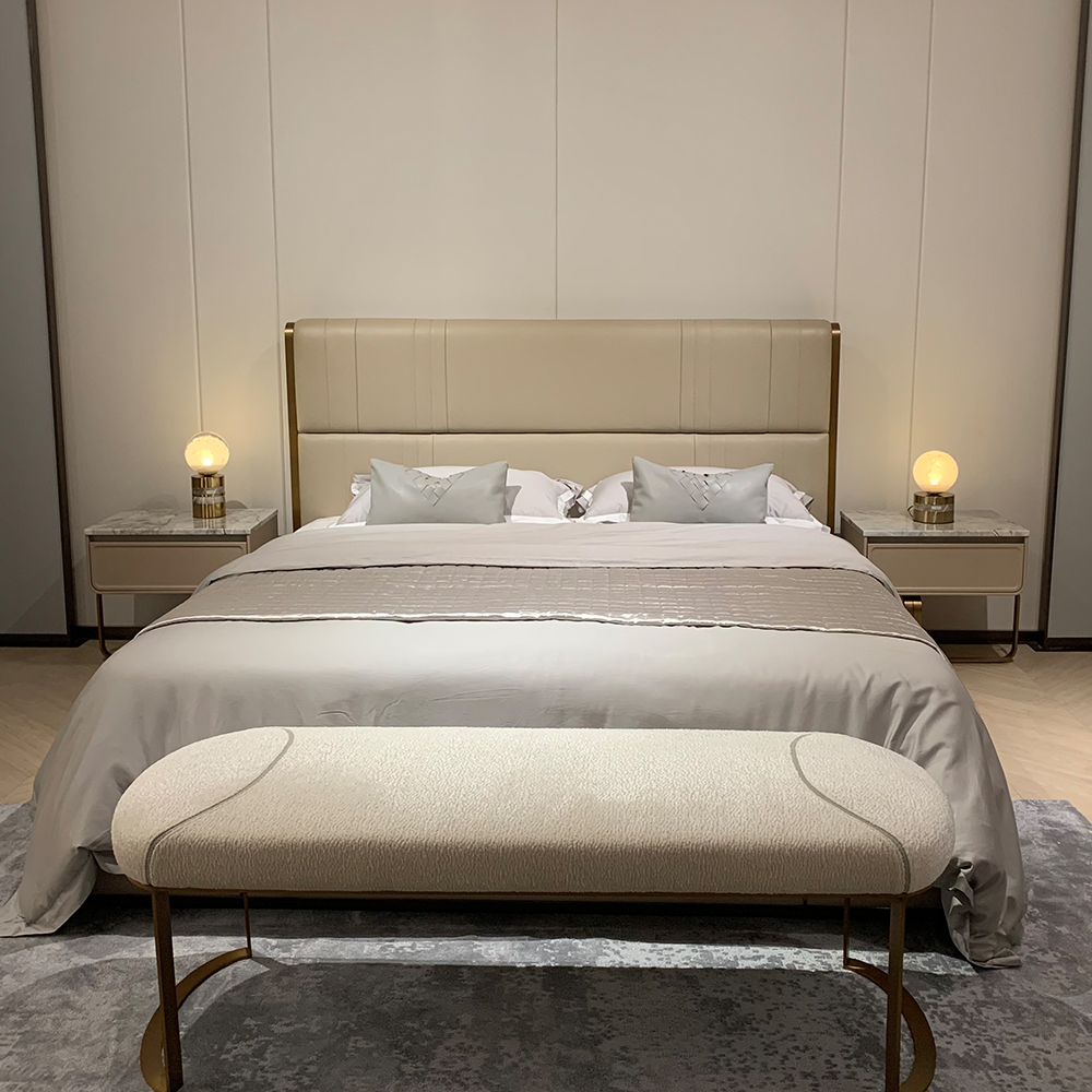 Modern Bedroom Fabric Bed