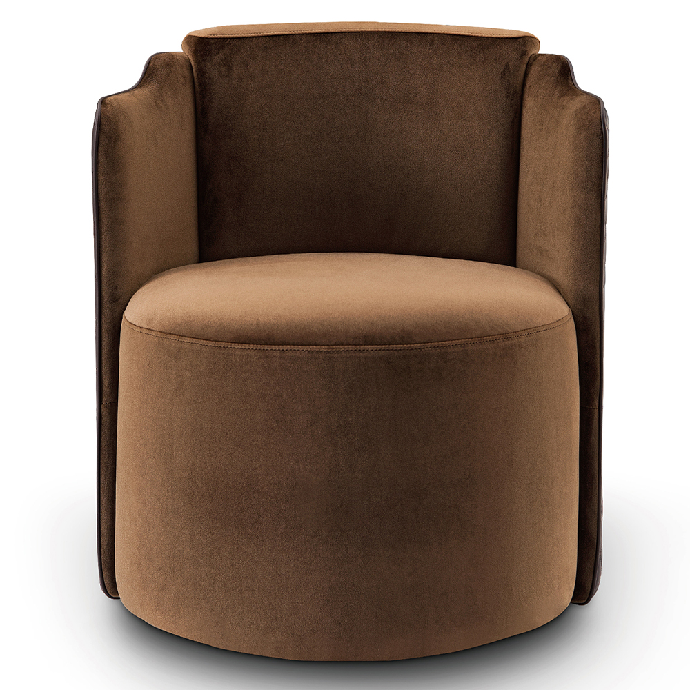 Plush cushioned armchair