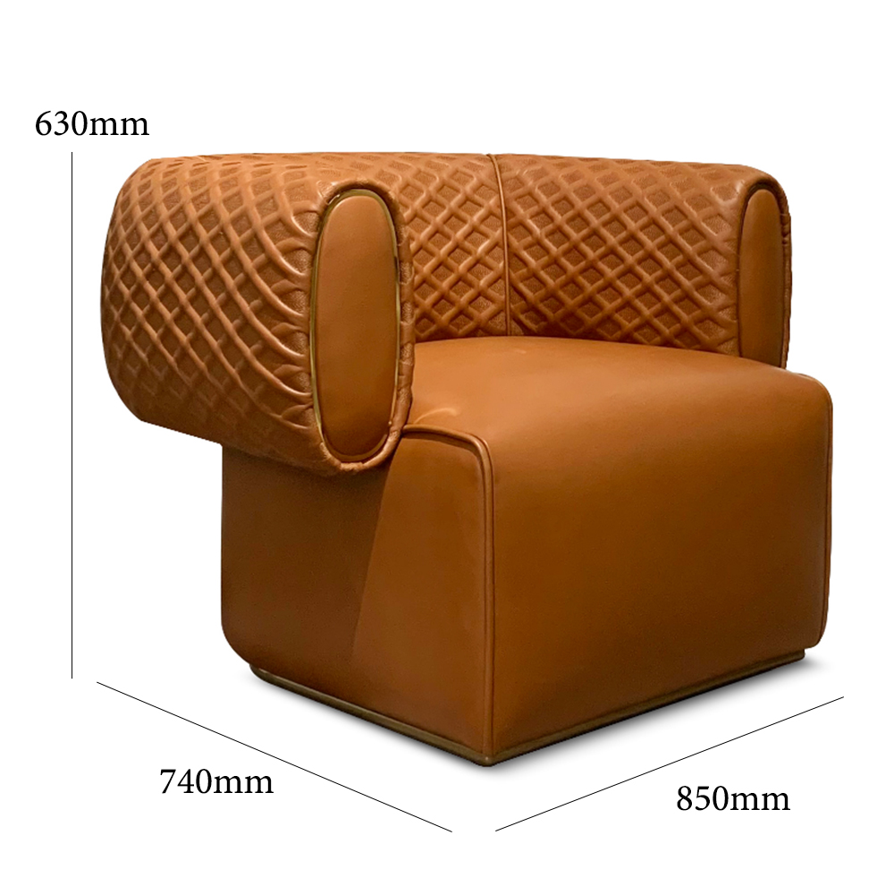 Luxurious leather lounge seating