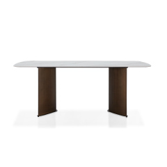 Simple design dining table light luxury rectangular marble dining table