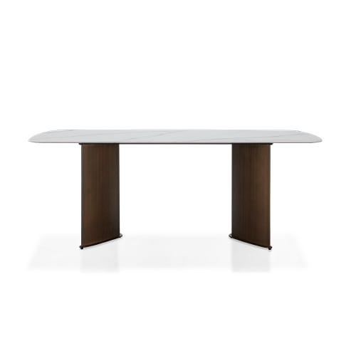 Simple design dining table light luxury rectangular marble dining table