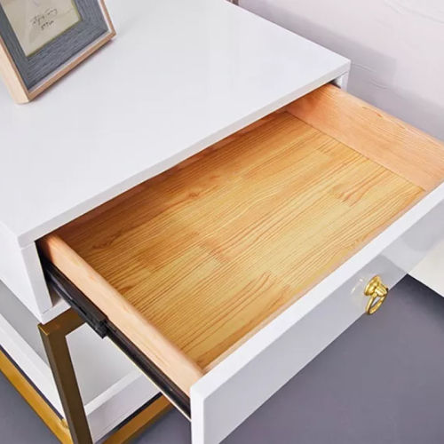 Stainless Steel Frame One Drawer Nightstand