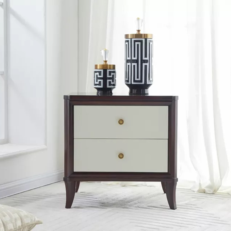 Solid Oak Wood Bedroom Nightstand - Natural Elegance for Your Room
