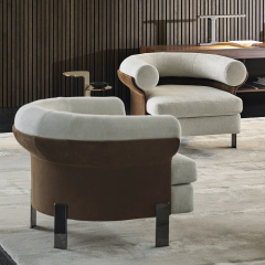 Nordic single sofa chair Italian light luxury living room chair