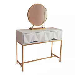 Simple Modern Design Metal Frame Makeup Table