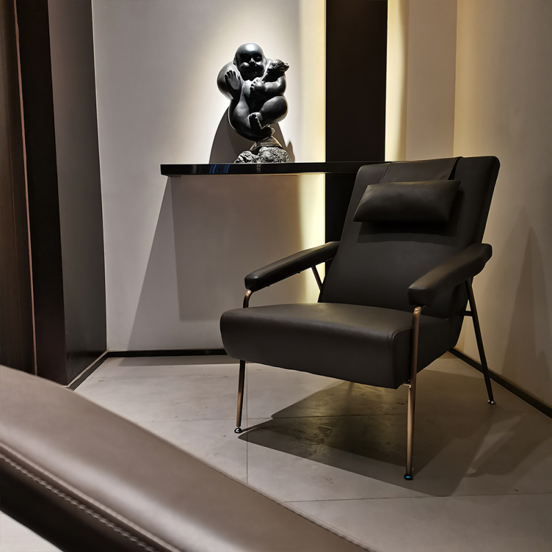 Fabric Backrest Lounge Chair Modern Design Living Room Chair