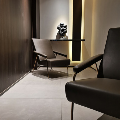 Fabric Backrest Lounge Chair Modern Design Living Room Chair