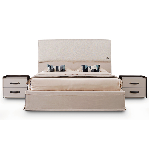 Italian Design Style Leather Bed Modern Bedroom Bed