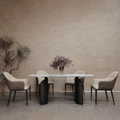 Italian dining chair light luxury family modern design dining chair