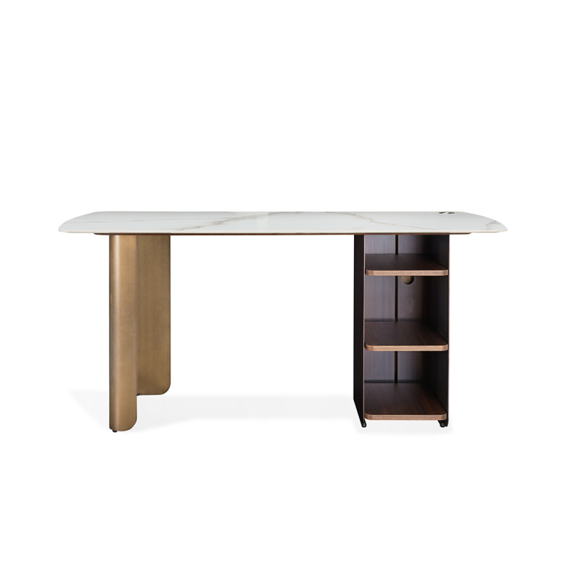 Modern luxury design office desk stainless steel furniture office desk