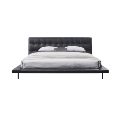 Italian Platform King Size LED Material Sofa Queen Headboard Modern Bed
