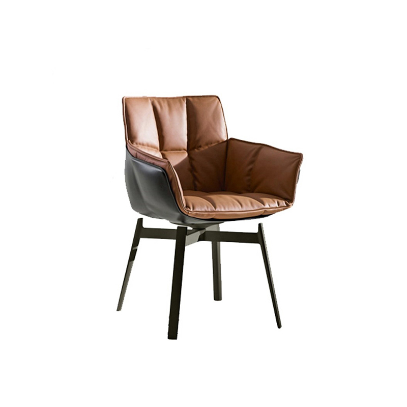 Dining Room High Back Upholstered Leather Modern Dining Chair