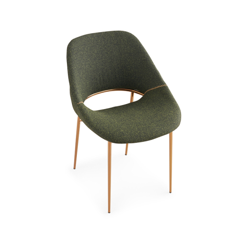 Home Metal Dining Chair Modern Velvet Dining Chair