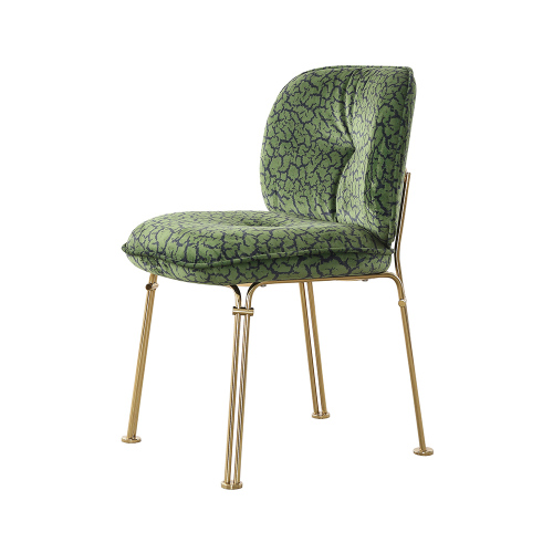 Design Dining Room Chair Furniture Fabric Steel Leg Dining Chair