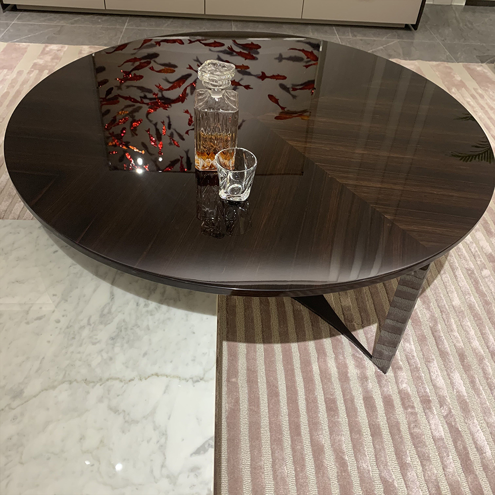 Modern living room furniture marble coffee table combination