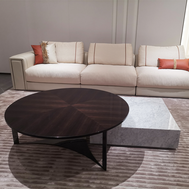 Modern living room furniture marble coffee table combination