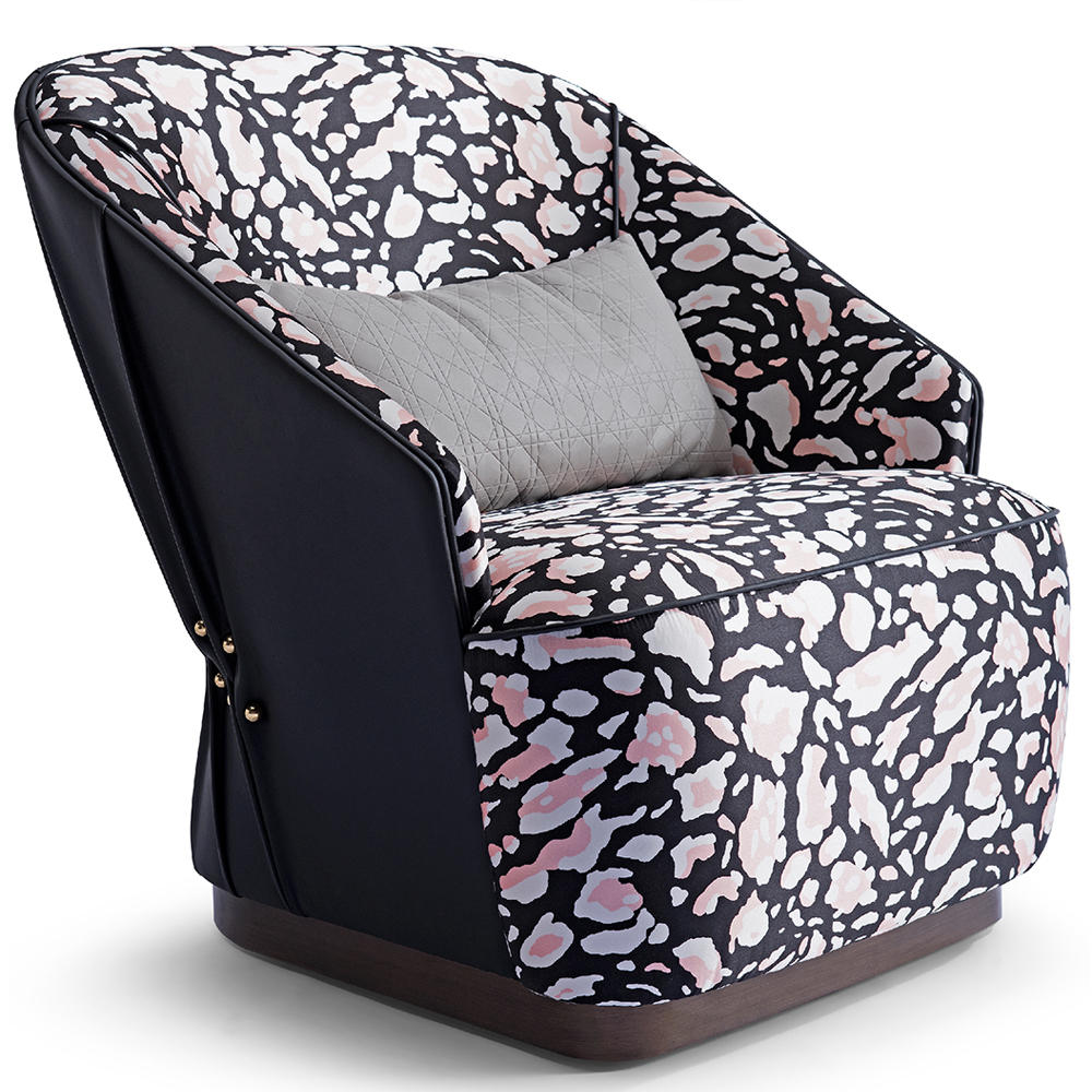 High-end armchair modern comfortable fabric leisure chair