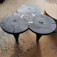 Italian style minimalist modern design wooden dining table