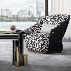 High-end armchair modern comfortable fabric leisure chair